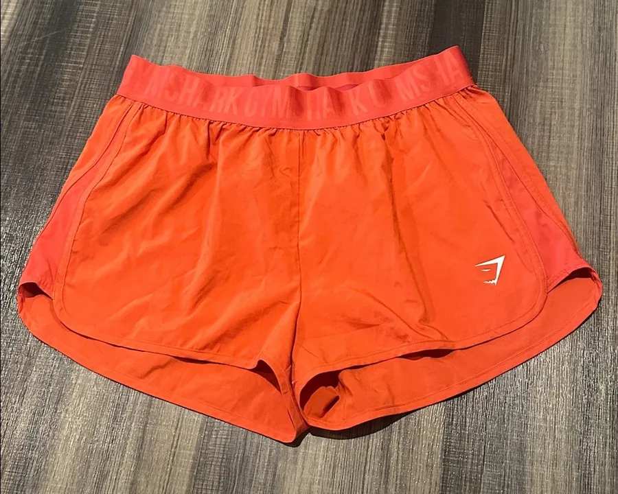 Gymshark Women's Orange Athletic Shorts