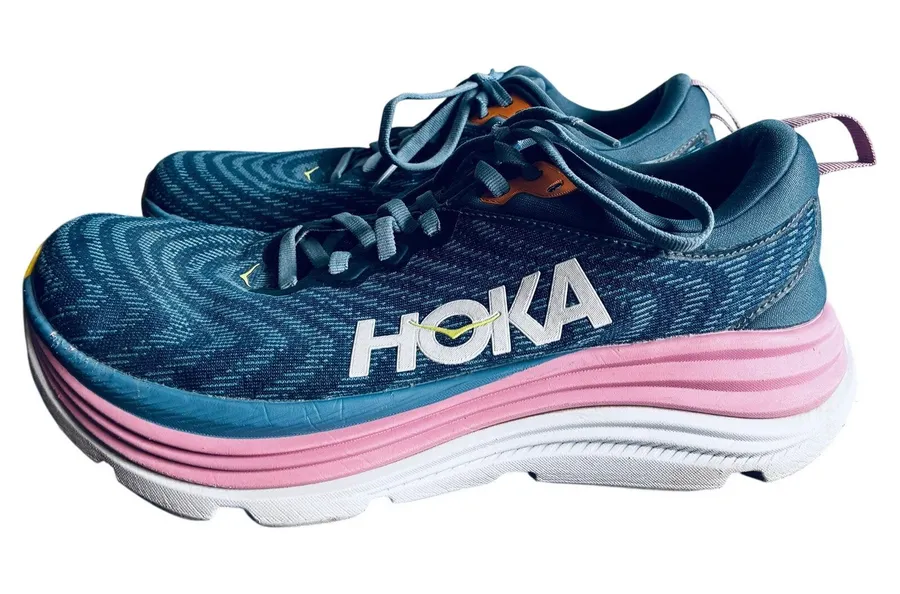 HOKA Gaviota 5 Women’s 9.5 Blue Pink Stability Running Shoes