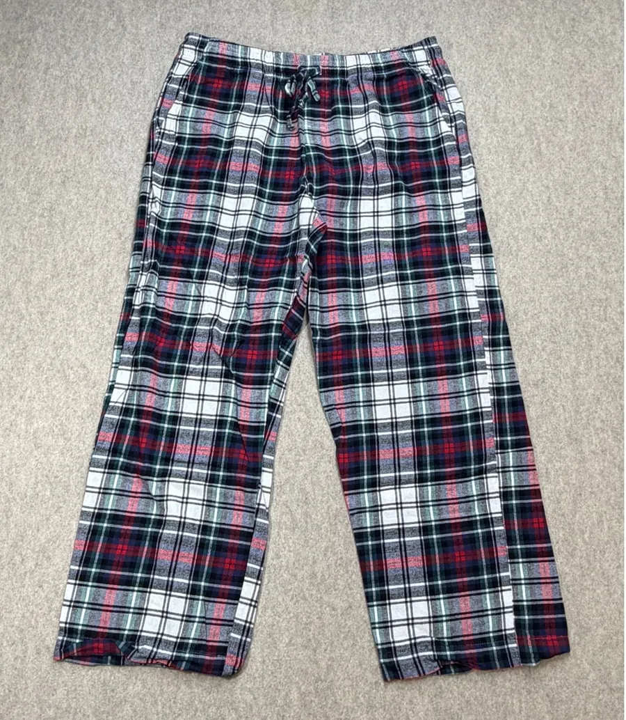 GAP Mens Large Multi Plaid Classic Cozy Pajama Pants Loungewear School