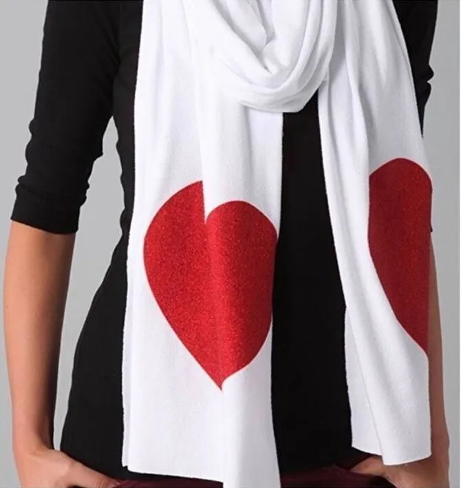 New. Wildfox heart Scarf. Retails $109