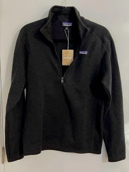 NWT , Better Sweater 1/4 Zip, Fleece pullover, medium/Small, Black
