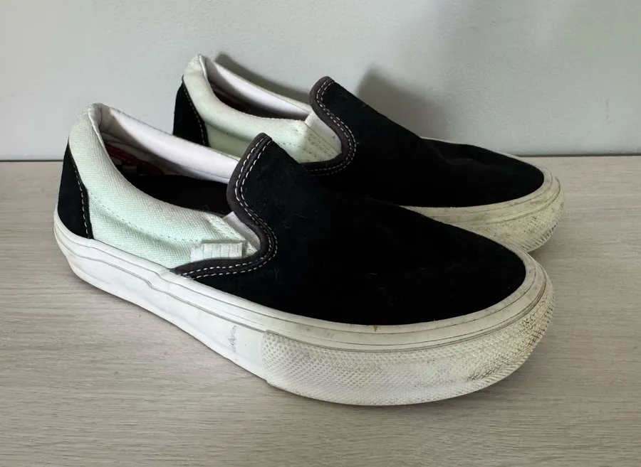 M3.5 W5 VANS Sneakers POP CUSH Slip On Skateboarding MINT GREEN BLK