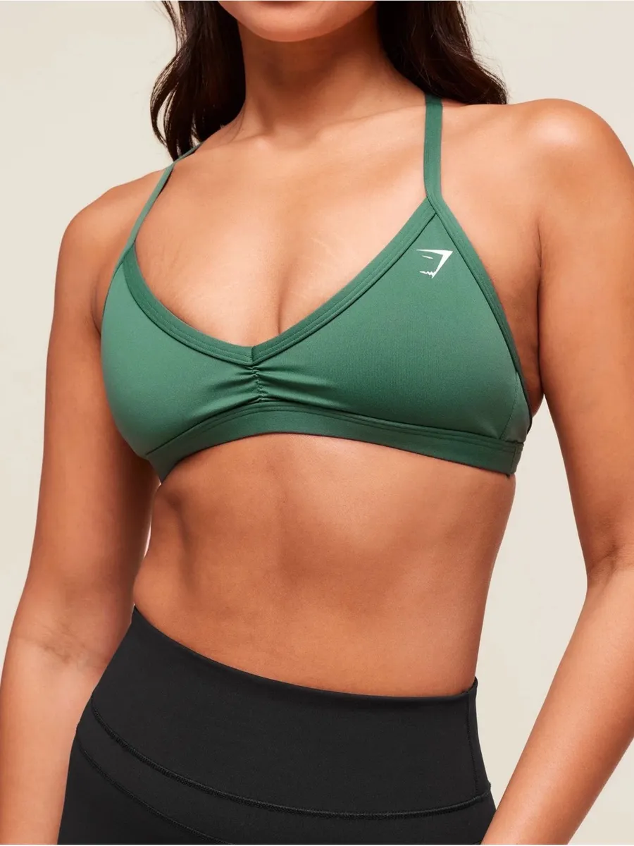 Gymshark Forest Green Triangle Sports Bralette