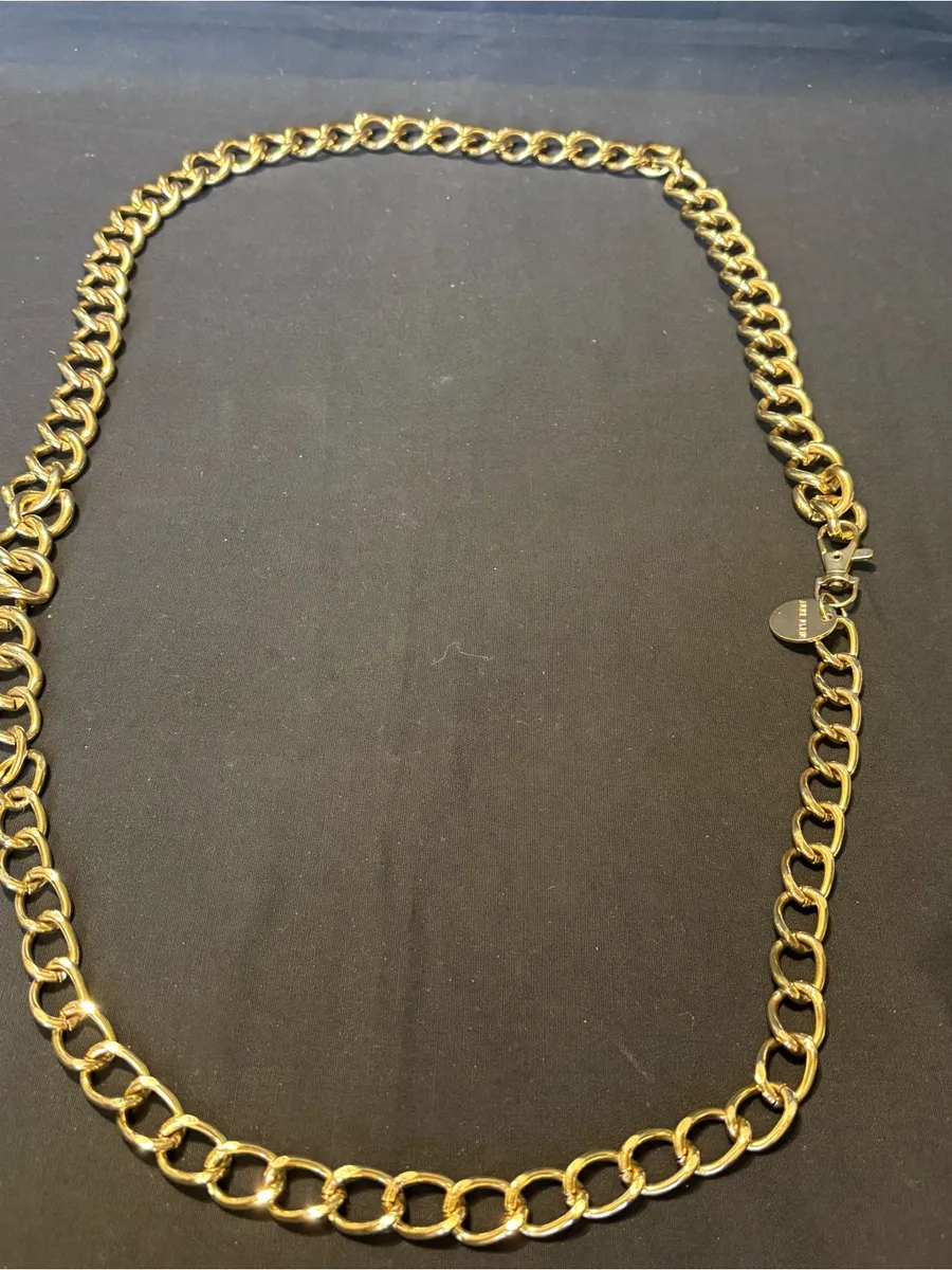 Anne Klein Gold-Tone Chunky Link Chain - Adjustable Women’s Belt