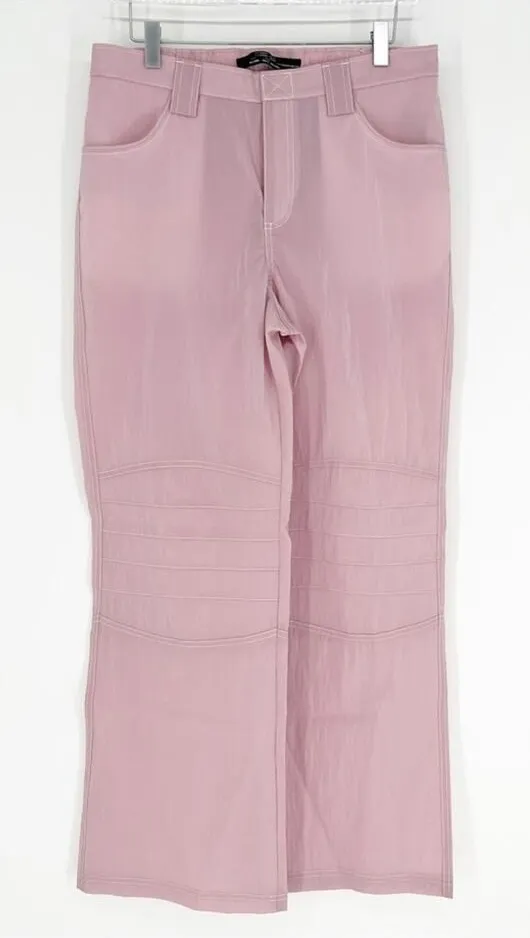 NEW Urban Outfitters Silence + Noise Y2K Nylon Pants Women's Size 6 Pink