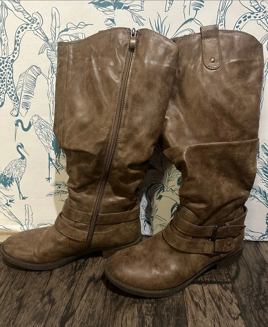 Madison Brown Slouchy Mid