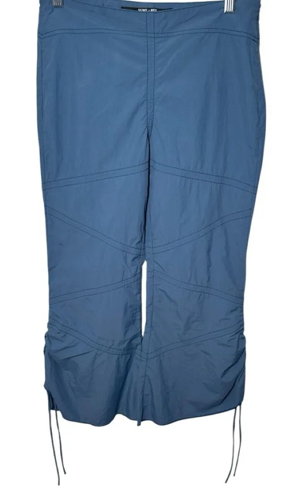 Silence + Noise Urban Outfitters Hayley Parachute Cropped Kick Flare Pants SZ 2