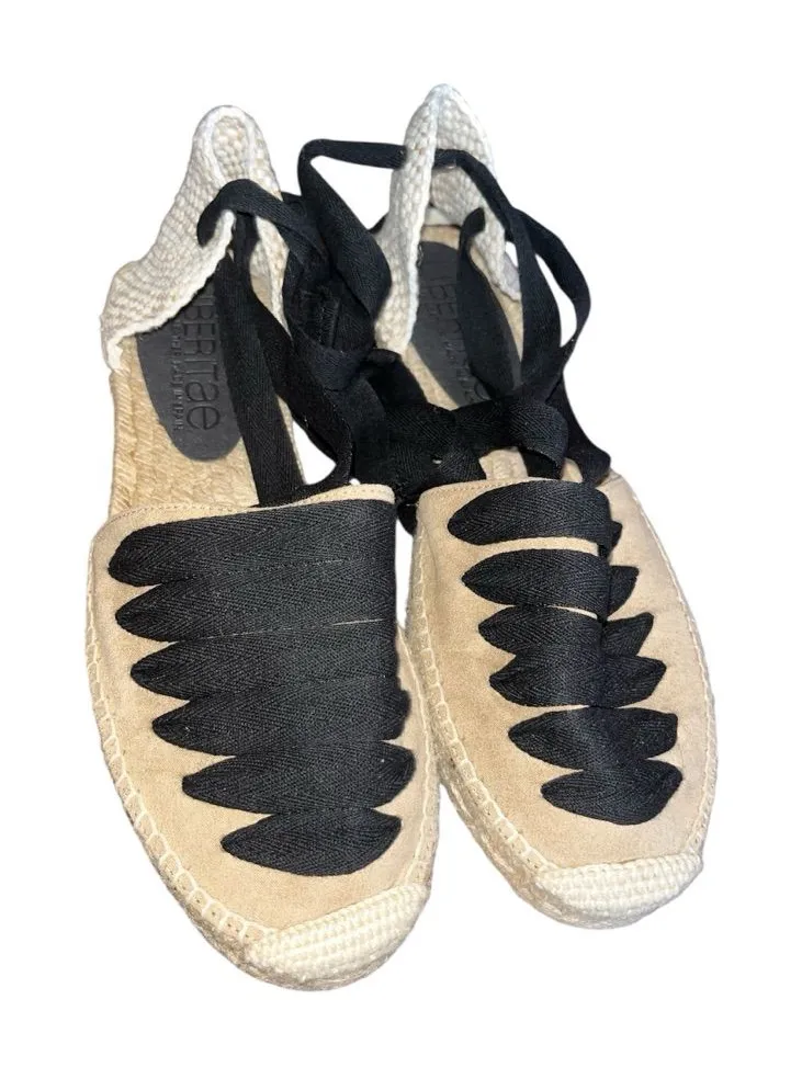 🔥 Liberitae Made‑in‑Spain Suede Espadrille Sandals – Size 39 (NWOB) 🔥 Black