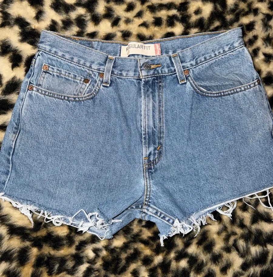 Levi Strauss Blue Denim Cutoff Shorts