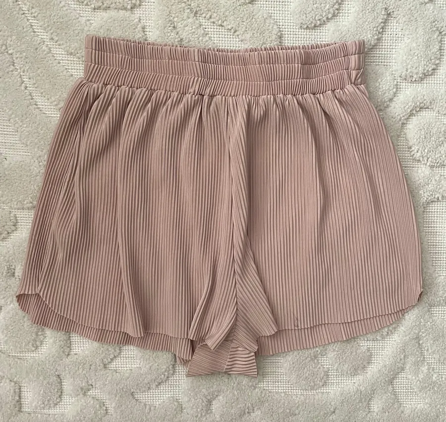 Nude Flowy Shorts