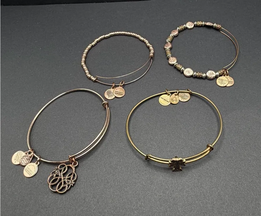 Alex & Ani Elegant Gold and Silver Charm Bracelets Set