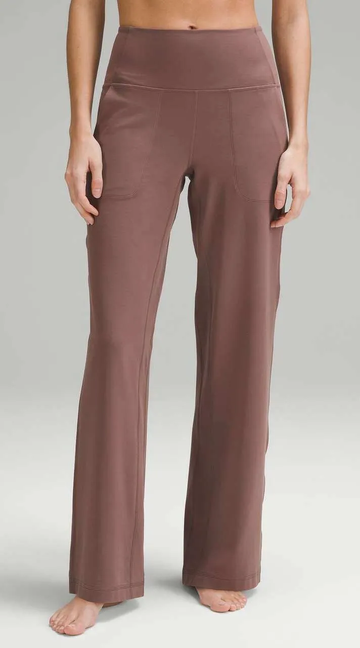 Lululemon Align High-Rise Wide-Leg Pant 31 Dark Oxide Nulu Yoga Pants Size 4