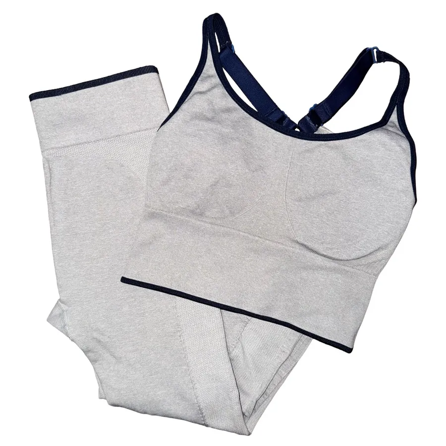 Tory Sport Seamless Leggings Longline Sports Bra Matching Set Coord Athleisure