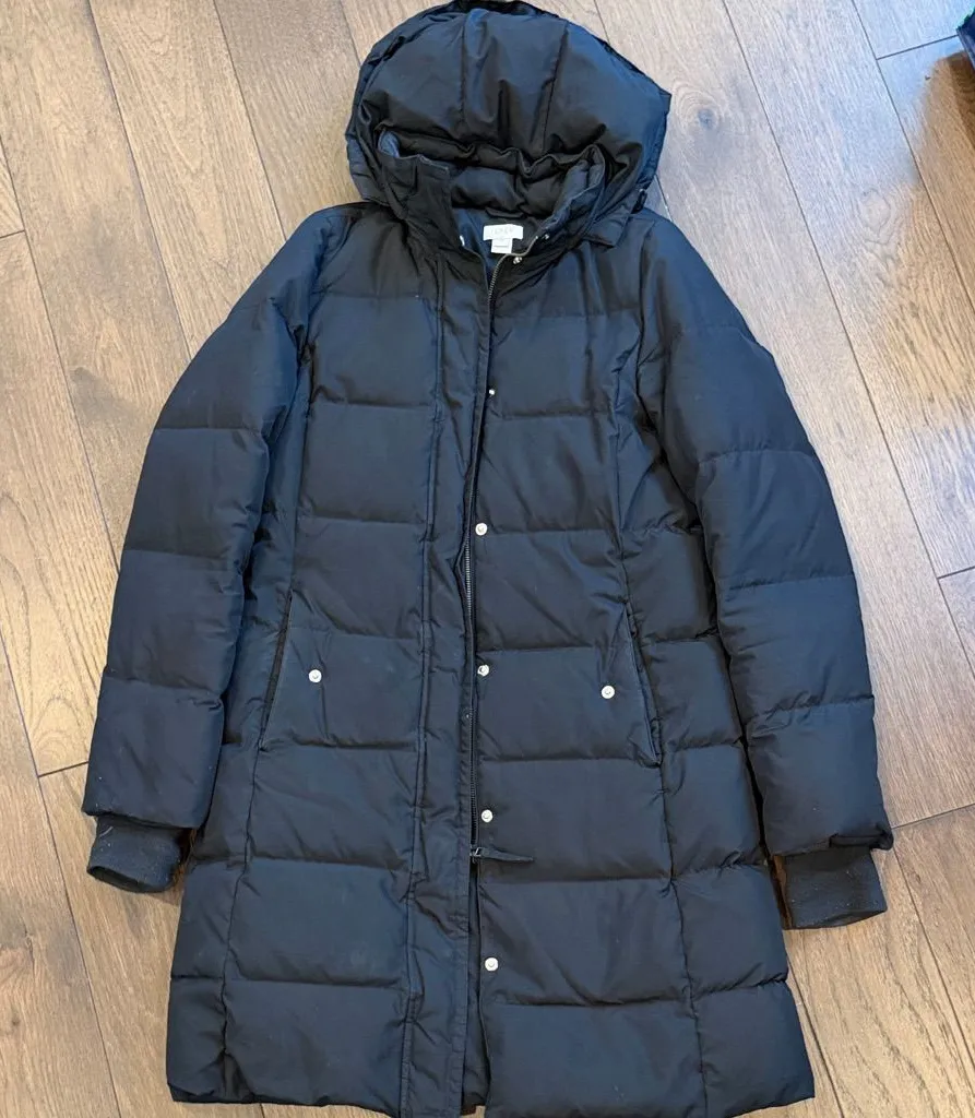 J. Crew Women's Black Puffer Coat Size XS - C12-001