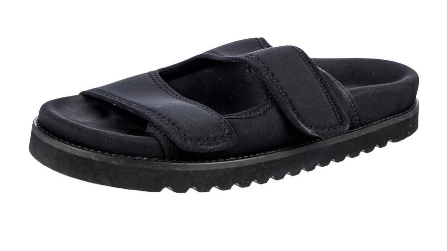 NWT 7.5 Jenni Kayne Women's Black Neoprene Double-Strap Slide Sandals Comfy