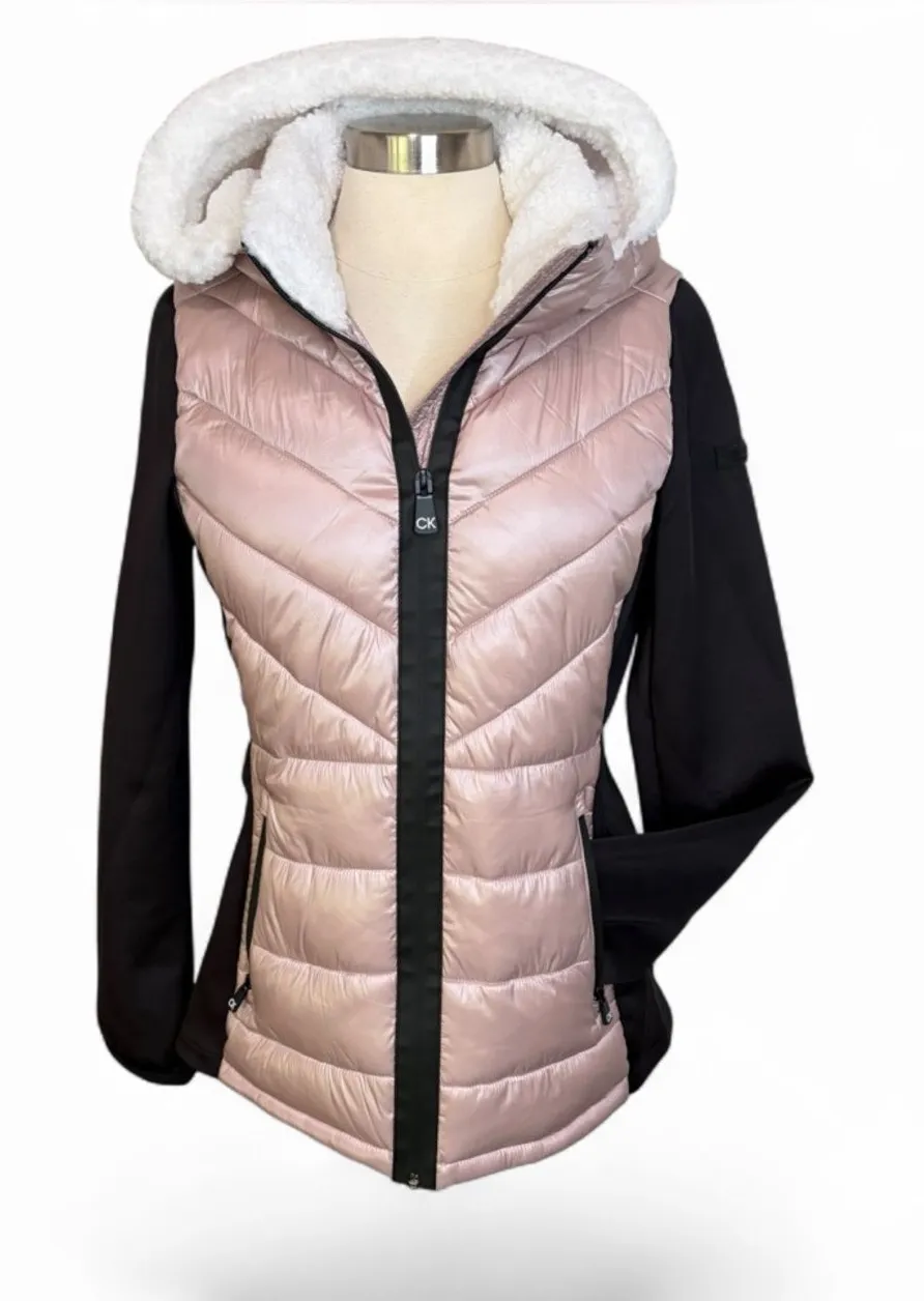 CALVIN KLEIN PERFORMANCE Women’s Active Hooded Quilted Puffer Jacket, Medium