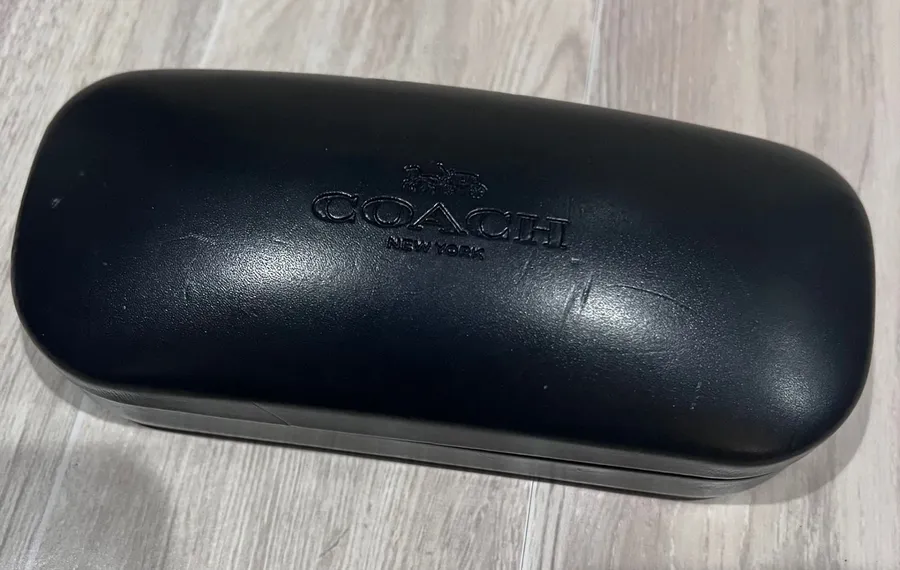 Coach Black Eyeglass Sunglasses Case Hardshell Clam Shell Protective no glasses