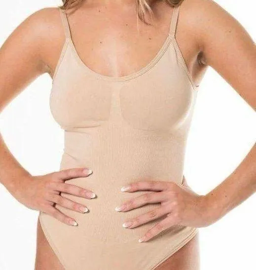 snatched thong shaping bodysuit L
