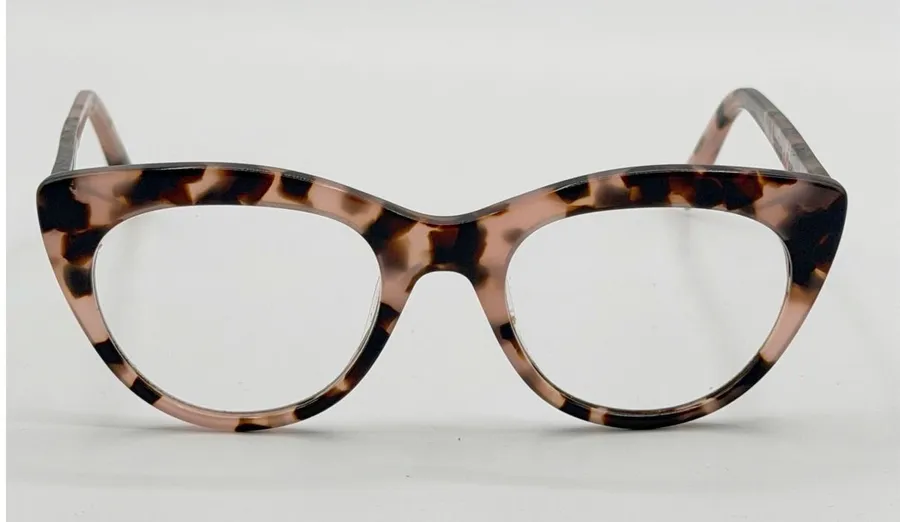 Warby Parker Tilley N 285 Pink Tortoise Cat Eye Eyeglasses Frames 49-19-140