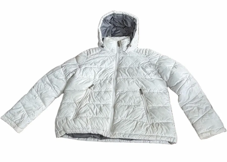 Guess Women’s White Hooded Puffer Jacket