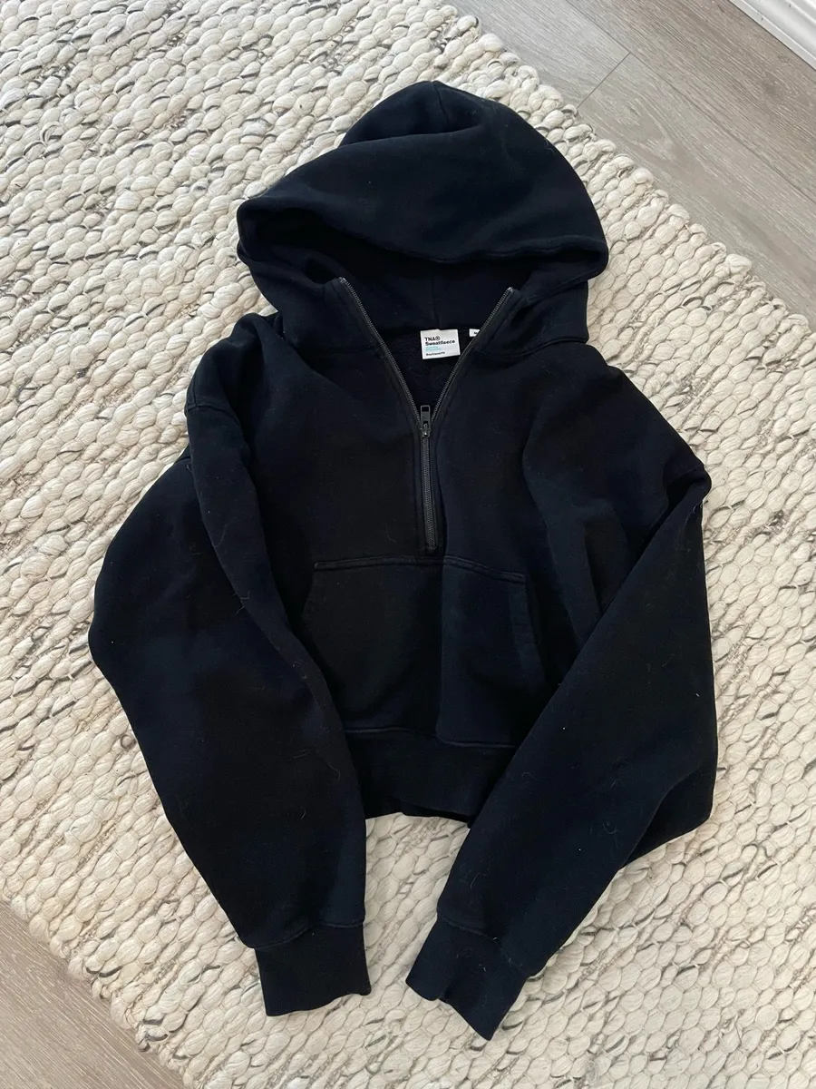 Aritzia TNA Half-Zip sweatFleece cozy fit sweatshirt