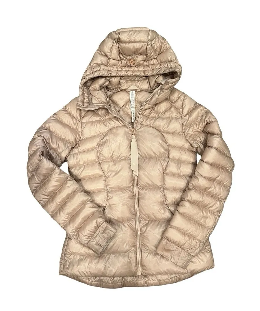 Lululemon Fluffin Awesome Goose Down Rose Gold Puffer Sz 6