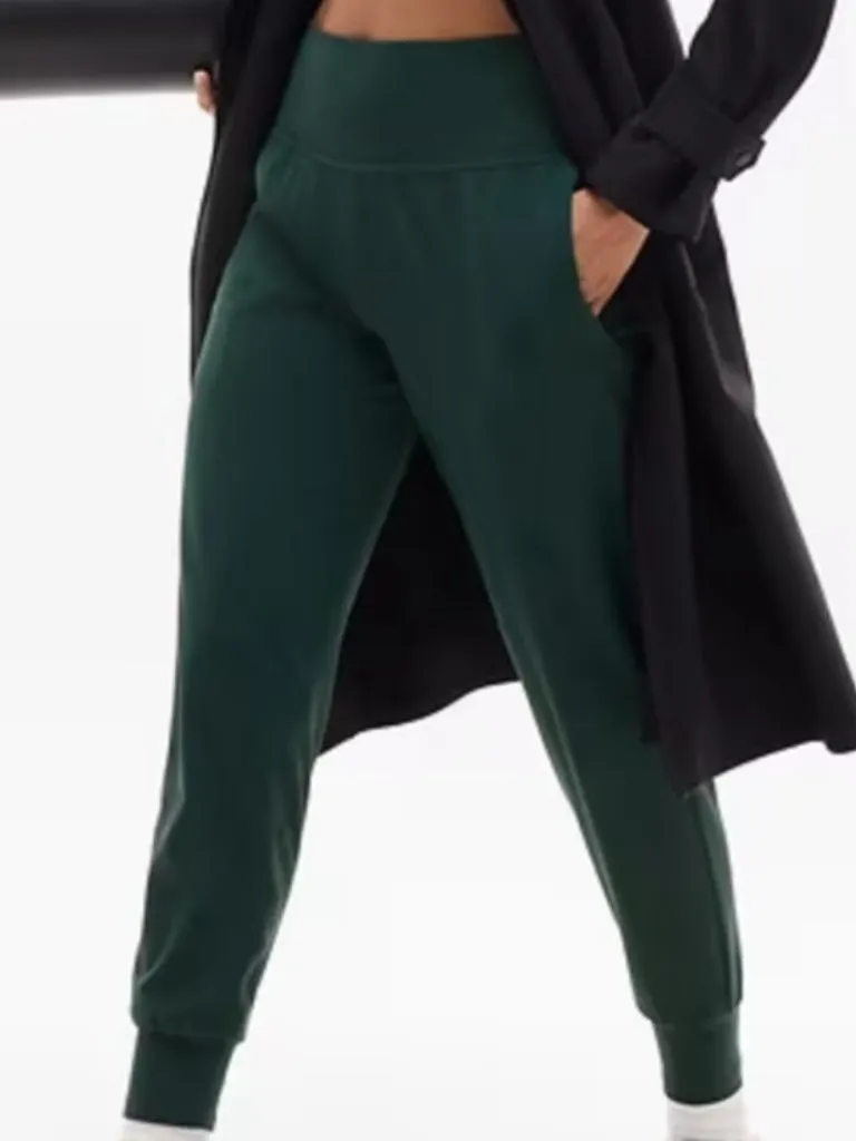 Athleta Salutation Jogger High Rise Lounge Pants - Size S - Forest Green