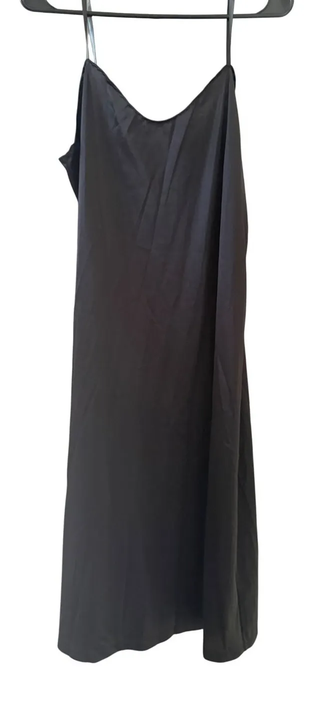 Vintage Wondermaid Black Antron III Nylon Full Slip Dress Spaghetti Strap 36 Size undefined