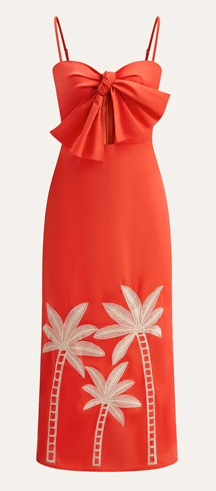 Commense Embroidered Bow