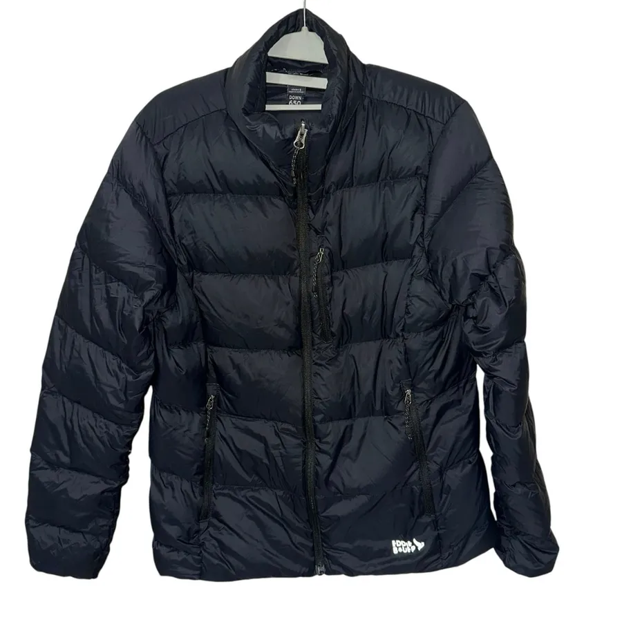 Eddie Bauer 650 Fill Down Jacket Black Small Lightweight Puffer Coat