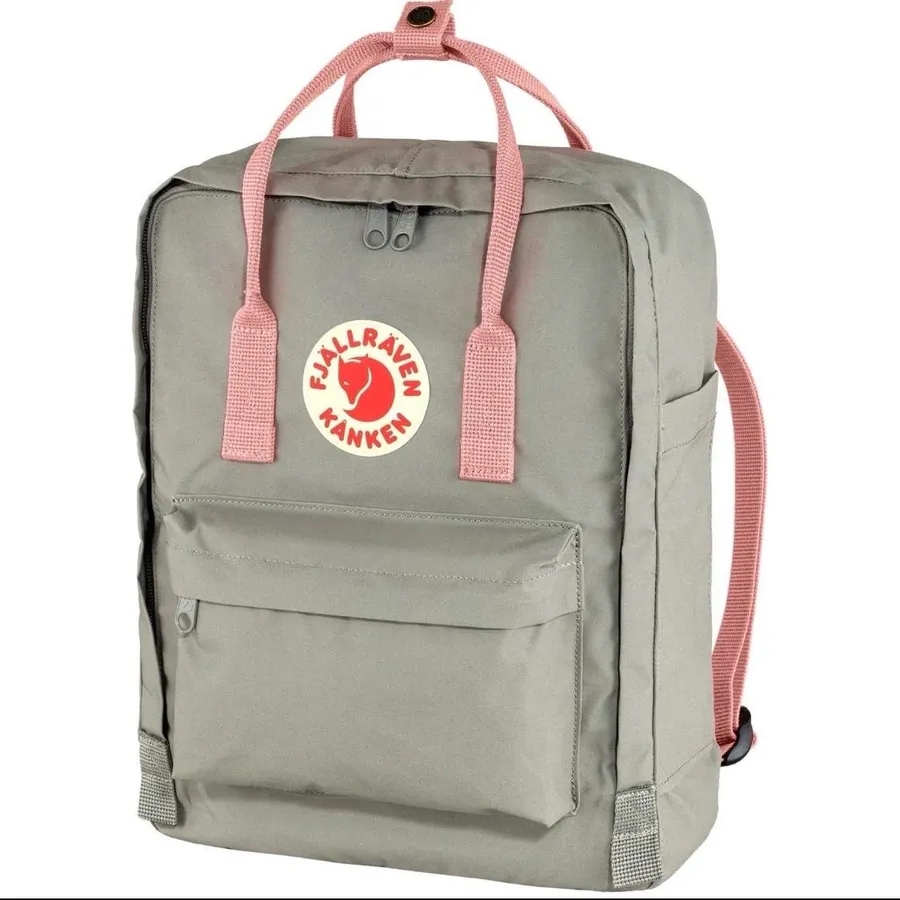 Fjällräven Kanken Mini Backpack Two Tone Fog Grey Pink Preppy School Travel Festival Hiking Outdoor Gorpcore Vinylon Water