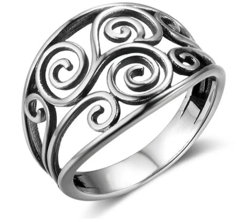 NEW Solid Heavy Boho Filigree 925 Sterling Silver Ring, Size 7