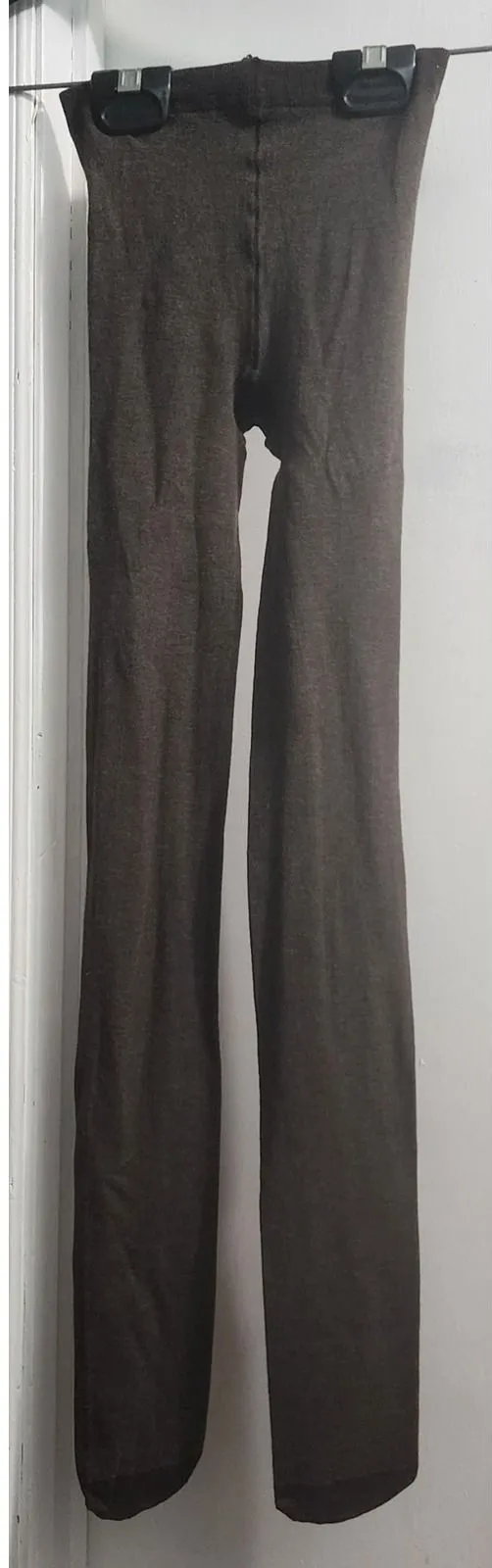 Women's Opaque Tights Dark Brown Cozy Winter Leggings Brown