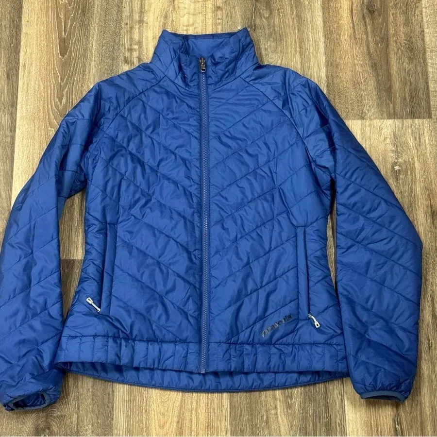 Patagonia Blue Quilted Puffer Packable Coat Women’s Medium