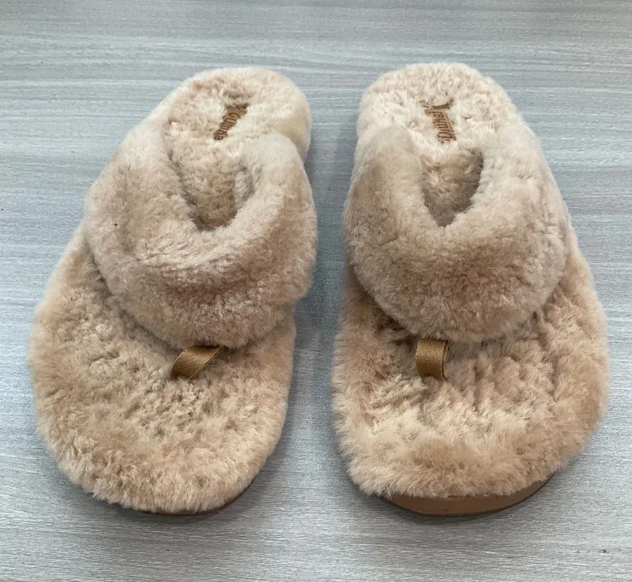 OLUKAI REAL WOOL SHEARLING RUBBER SOLE FROM AUSTRALIA Size 7.5