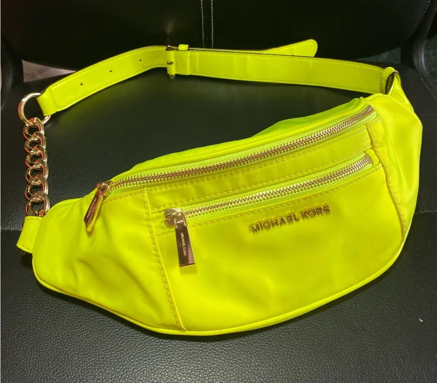 Michael Kors Neon Yellow Belt Bag