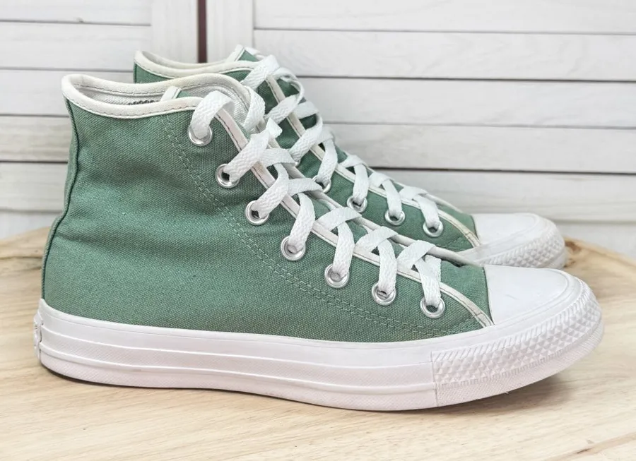 Converse Chuck Taylor Customized High Top
Sneakers Sage Green 5 Men 7 Women