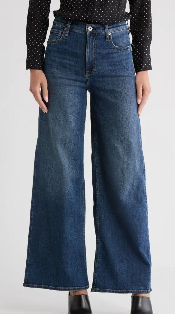 Rag & Bone Serena Dark Wash Bogart High Waist Wide Leg Jeans NWT Size 28