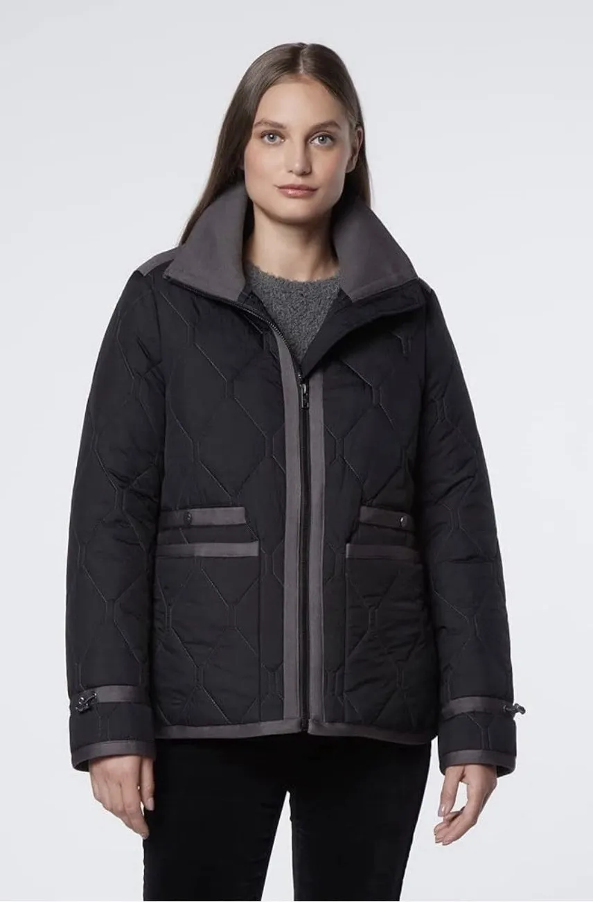 Andrew Marc Women's Devoe Relaxed Fit Puffer Quilted Jacket Barn Coat Size XL