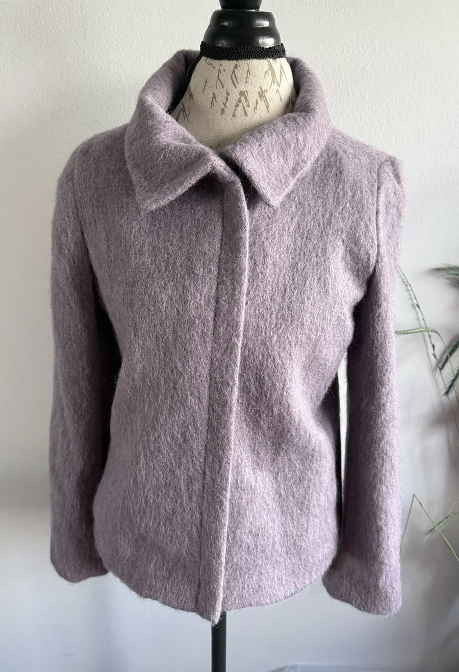 NWT TALBOTS Jackie Fit Wool Alpaca Blend Lavender Purple Jacket Sz 4 Ret $ 229