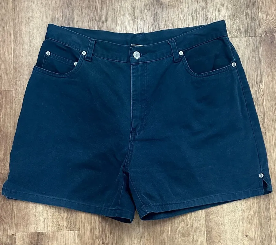 Vintage Bill Blass 100% Cotton Navy Shorts