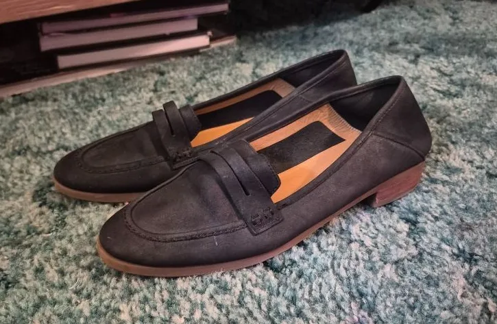 Lucky Brand Black Leather Loafers
