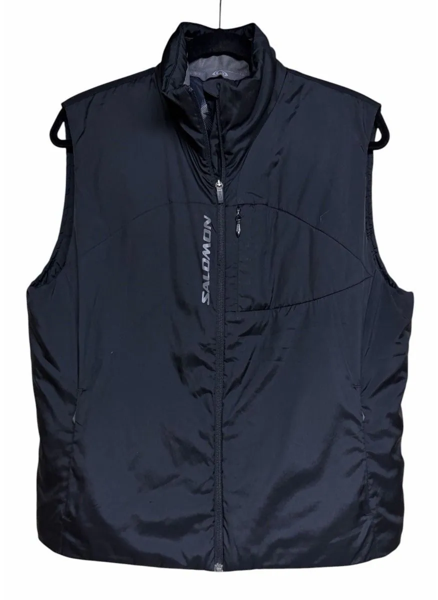Salomon Light Puffer Soft Shell Vest Black Men's Size XL