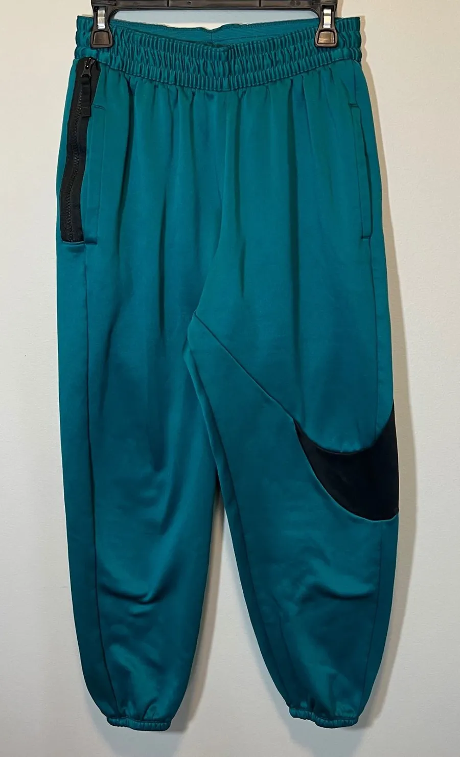 Nike Dri-FIT Big Swoosh Jogger Sweatpants Women's Medium Teal Green