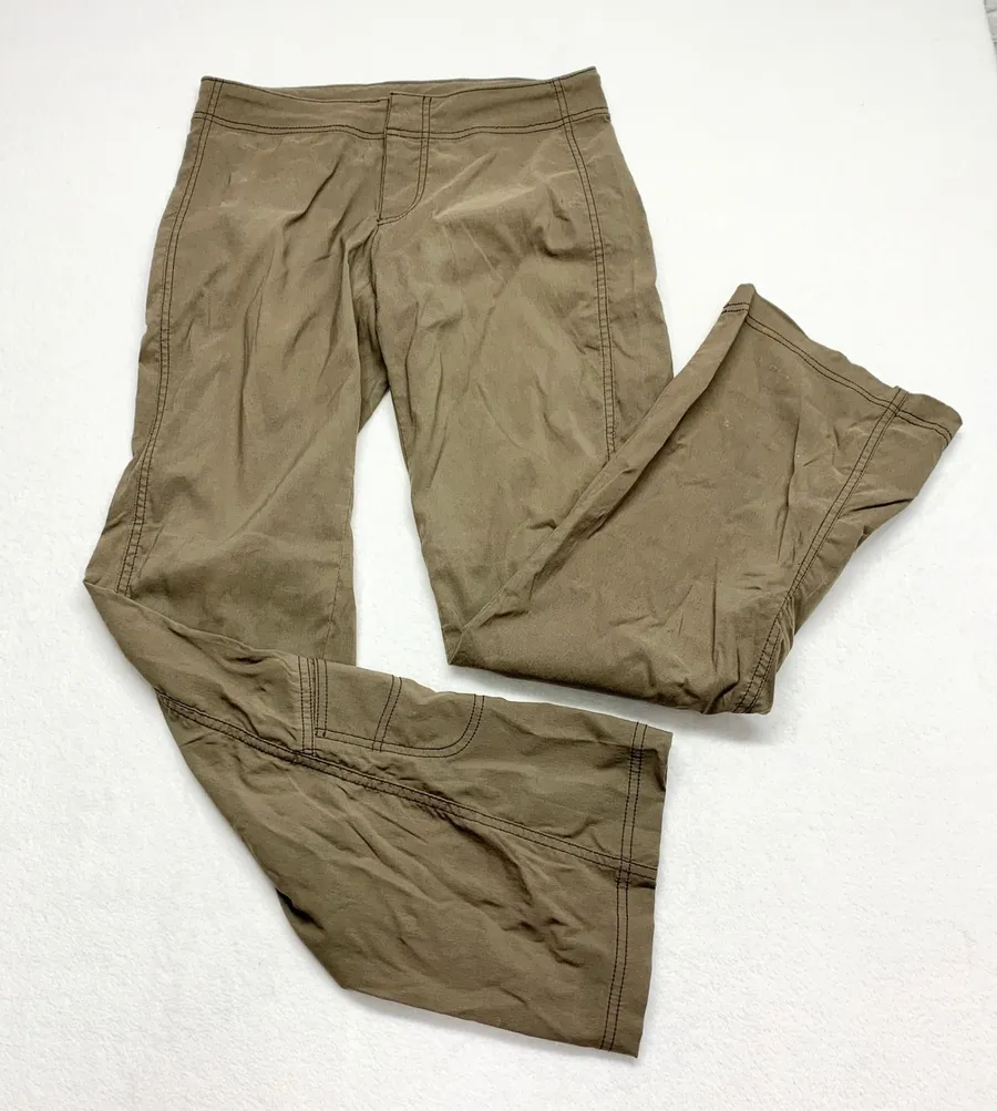 Athleta Trekkie Hiking Pant Women Sz 0 Brown Utility Gorpcore Outdoor Lighweight