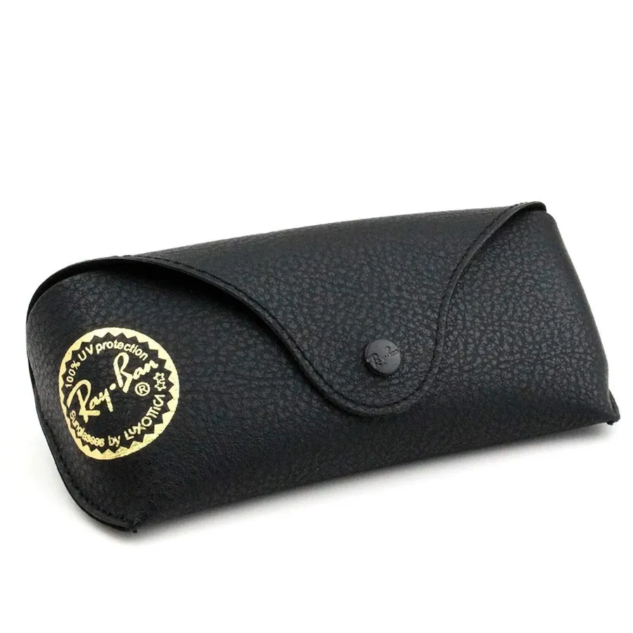 Ray Ban by Luxottica Textured Black Leather Travel Eye Glasses Sunglasses Case