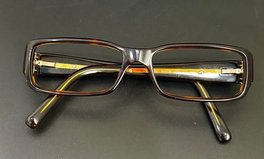 PRADA VPR 02M ZXH-101 54-16-140 Brown Tortoise Havana Gold Trim Women’s Frame