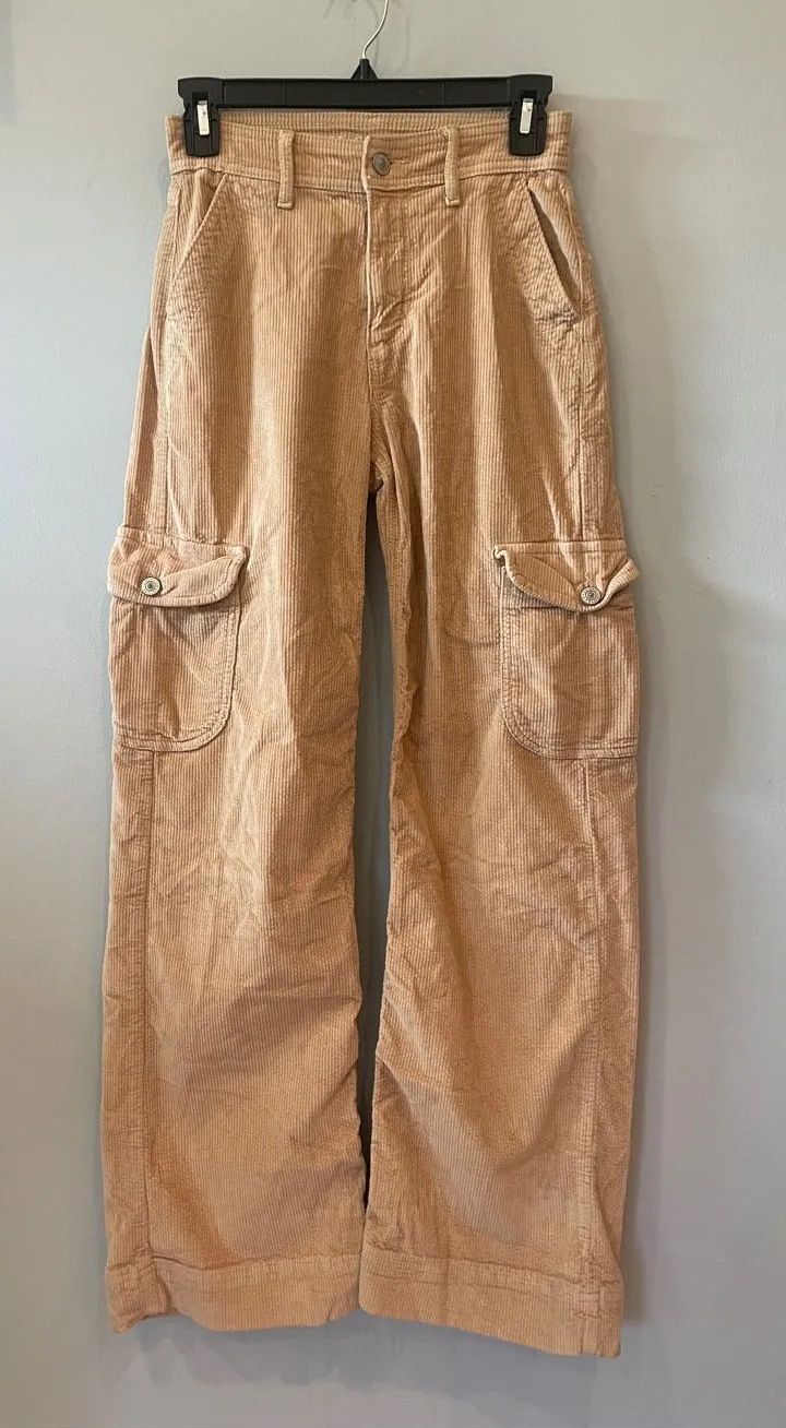 Tan Cargo Corduroy women’s Pants - American Eagle