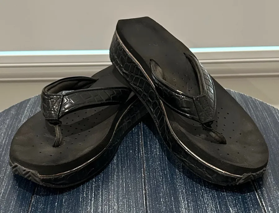 Volatile Palau Sandals Black Size 11