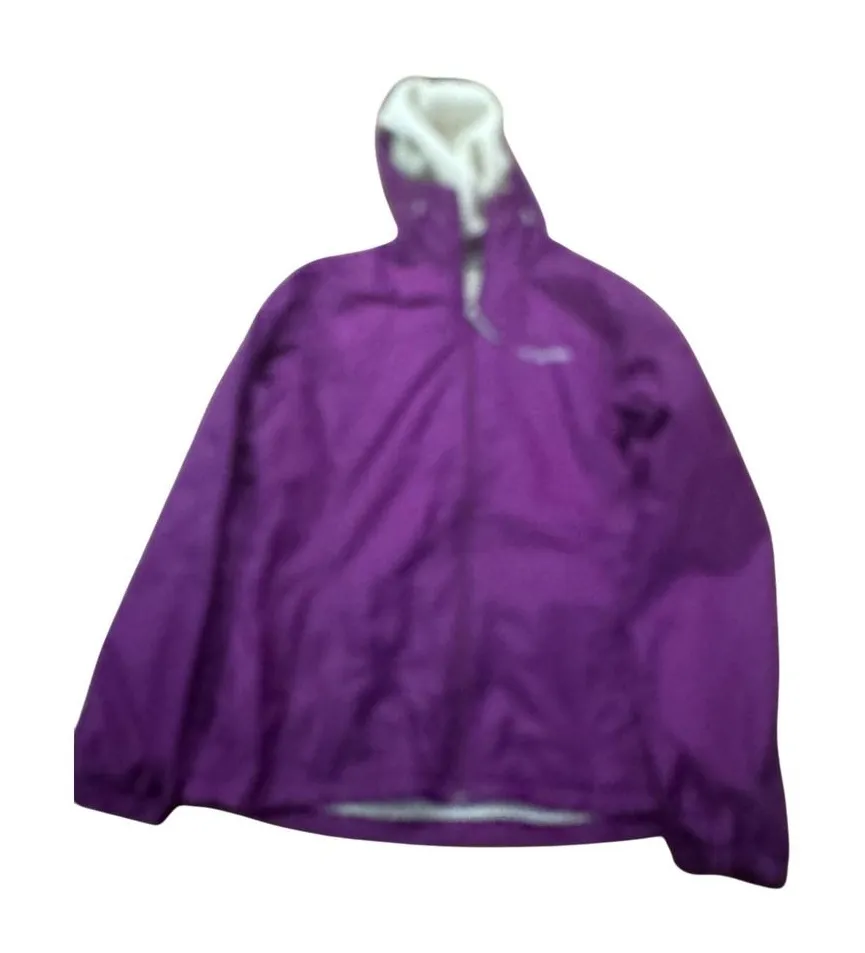 Columbia Womens Jacket Medium Purple SherpaLined Hooded Coat
